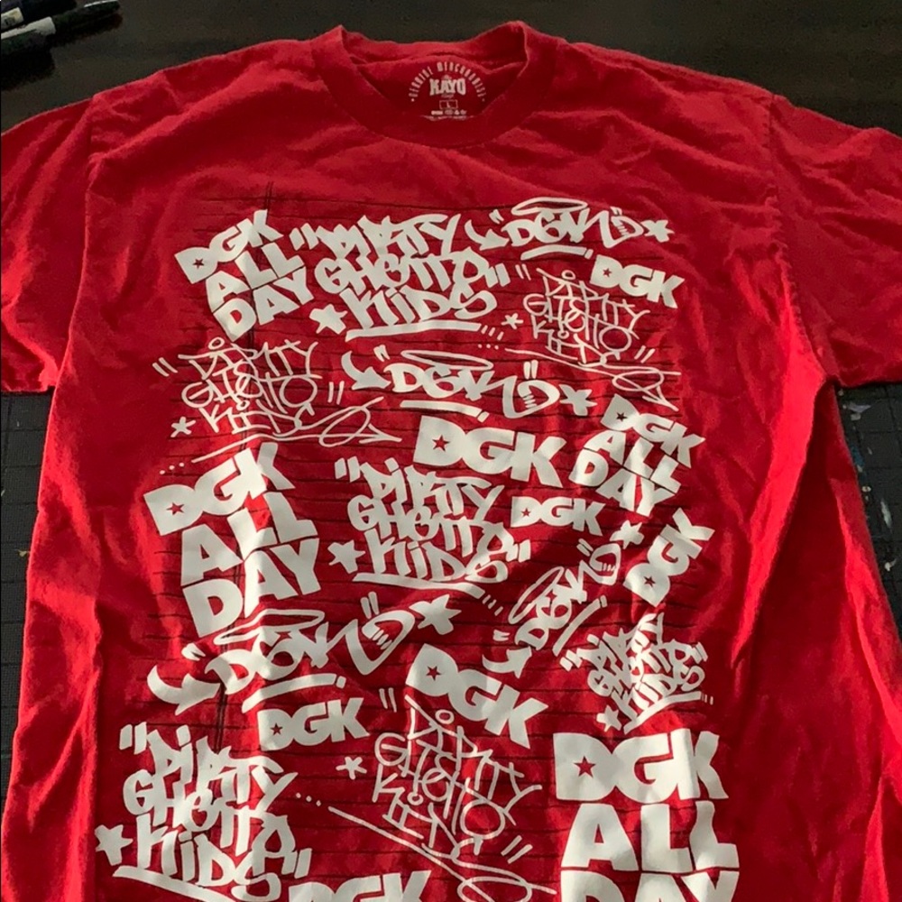 DGK Red “Notebook Page” Tee